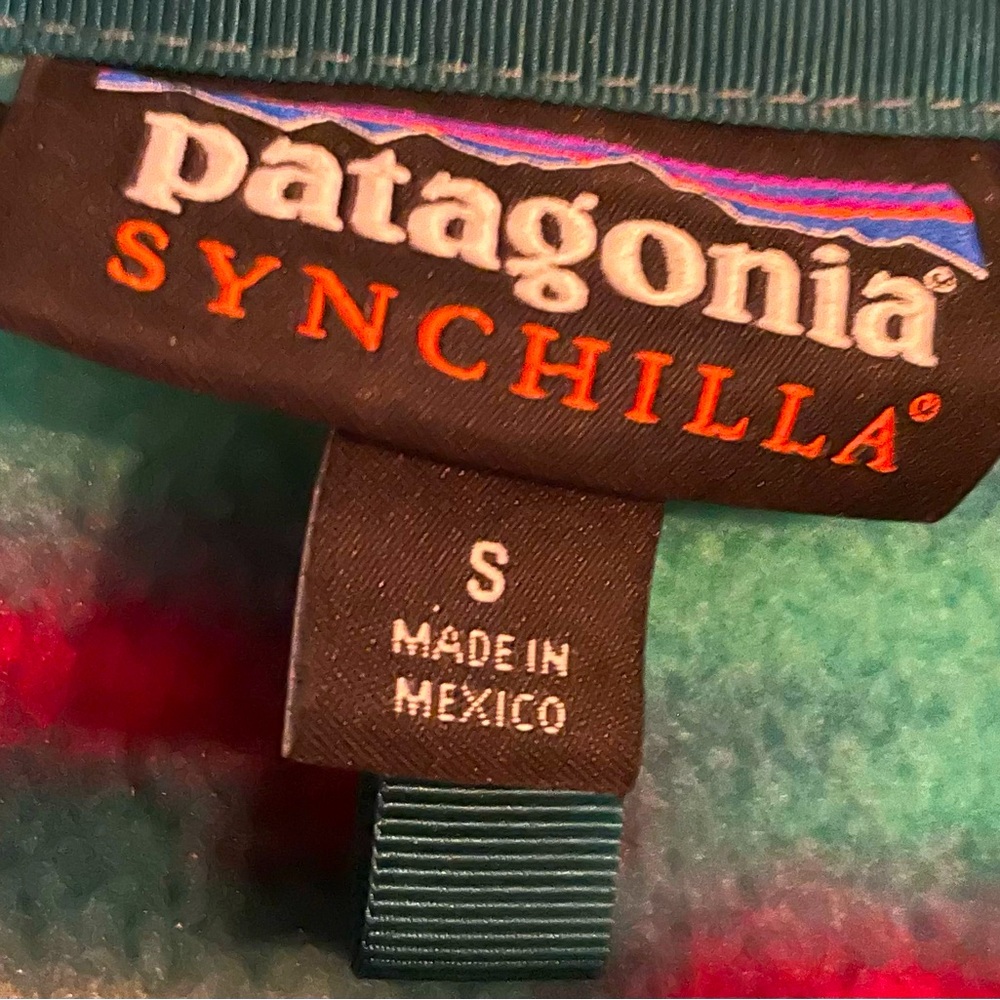 Patagonia Synchilla Fleece pullover Size Small southwest design jacket